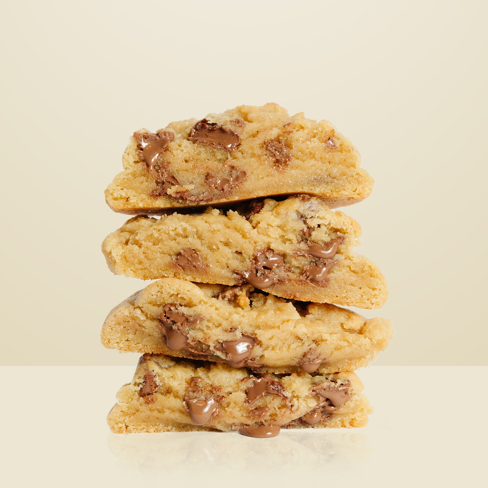 Stack of Chip OG chocolate chip cookies